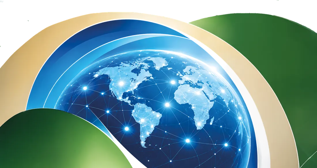Red global de evidencia clínica sobre un globo terráqueo